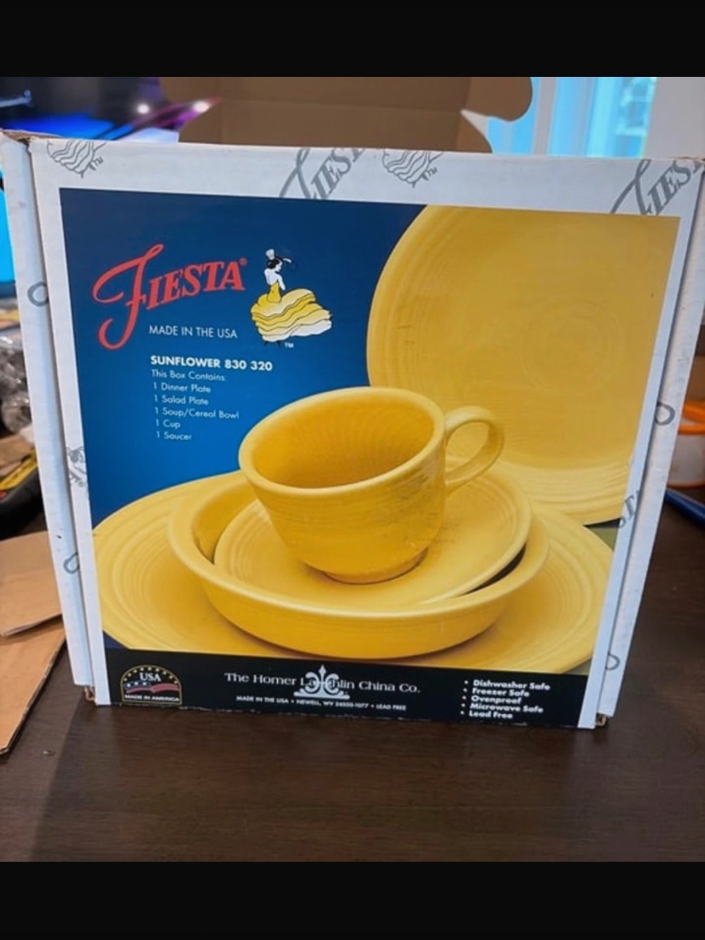 Fiesta Sunflower Yellow Dinnerware Set - Fiesta Bright Yellow Place Setting